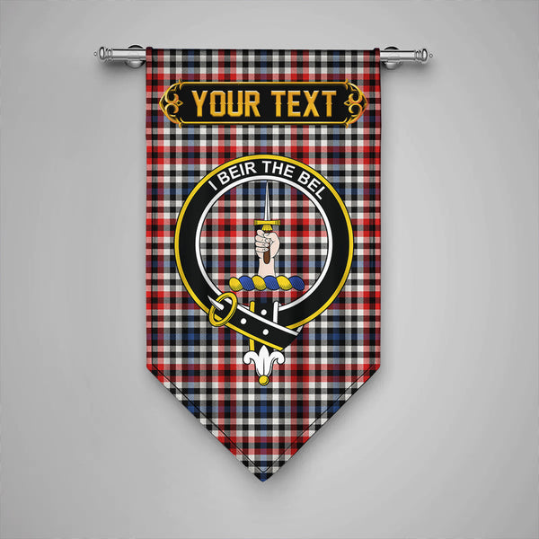 Scottish Bell Border (Bell Southern Bell) Modern Clan Crest Tartan Gonfalon Custom Personalized Tartan Plaid