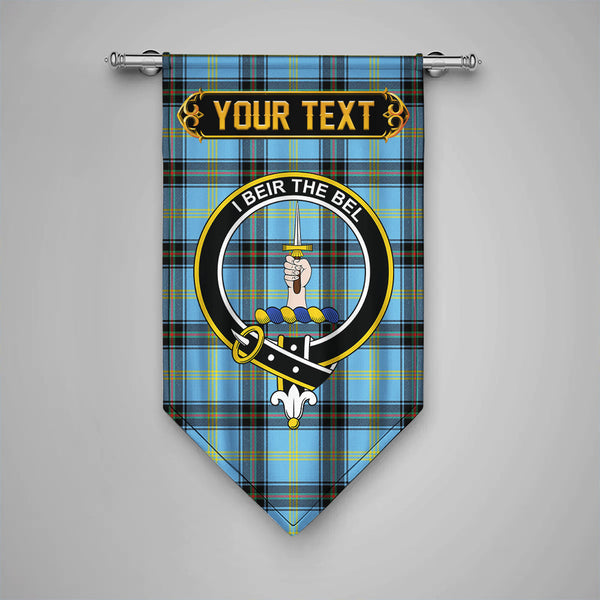Scottish Bell of the Borders Modern Clan Crest Tartan Gonfalon Custom Personalized Tartan Plaid