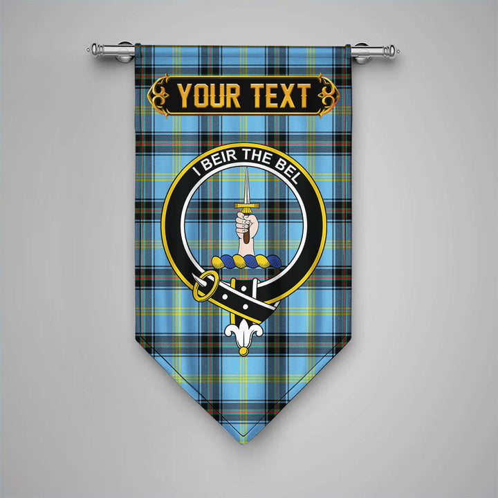 Scottish Bell of the Borders Modern Clan Crest Tartan Gonfalon Custom Personalized Tartan Plaid