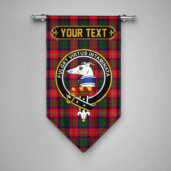 Scottish Belshes Clan Crest Tartan Gonfalon Custom Personalized Tartan Plaid