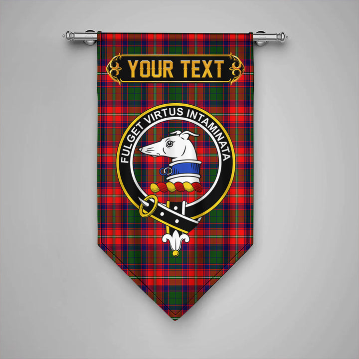 Scottish Belshes Clan Crest Tartan Gonfalon Custom Personalized Tartan Plaid