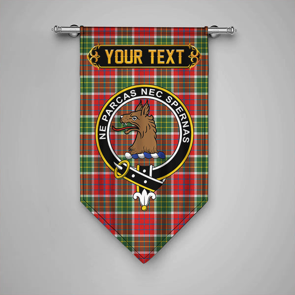 Scottish Blackie Modern Clan Crest Tartan Gonfalon Custom Personalized Tartan Plaid