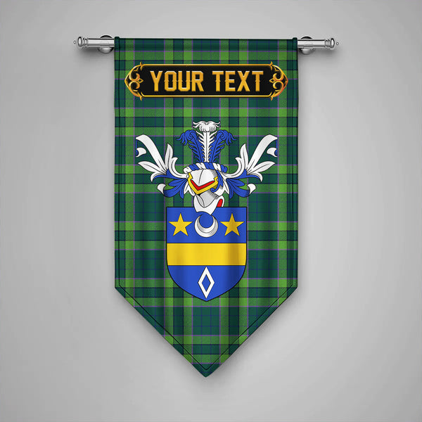Scottish Blackwood Modern Clan Crest Tartan Gonfalon Custom Personalized Tartan Plaid