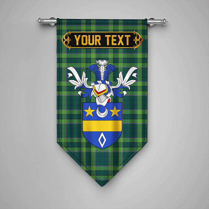 Scottish Blackwood Modern Clan Crest Tartan Gonfalon Custom Personalized Tartan Plaid