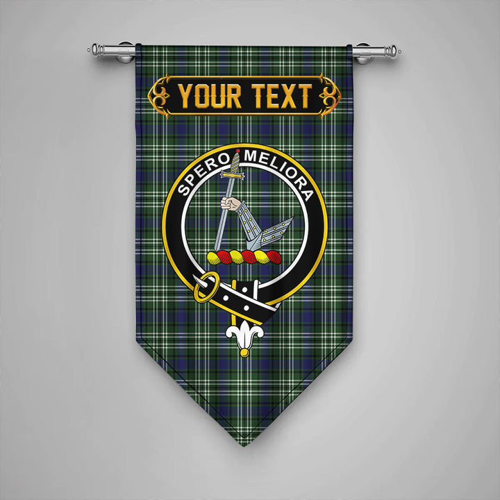 Scottish Blyth Clan Crest Tartan Gonfalon Custom Personalized Tartan Plaid