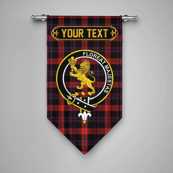 Scottish Brown (Broun) Modern Clan Crest Tartan Gonfalon Custom Personalized Tartan Plaid