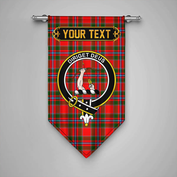 Scottish Butter Clan Crest Tartan Gonfalon Custom Personalized Tartan Plaid