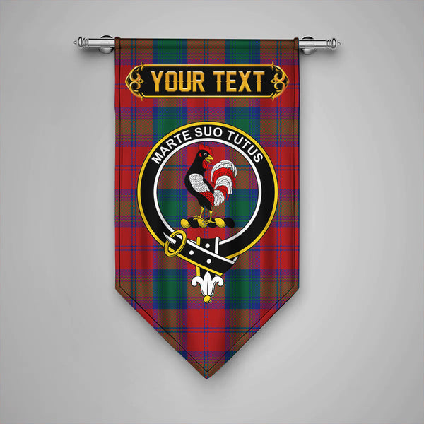 Scottish Byres Clan Crest Tartan Gonfalon Custom Personalized Tartan Plaid