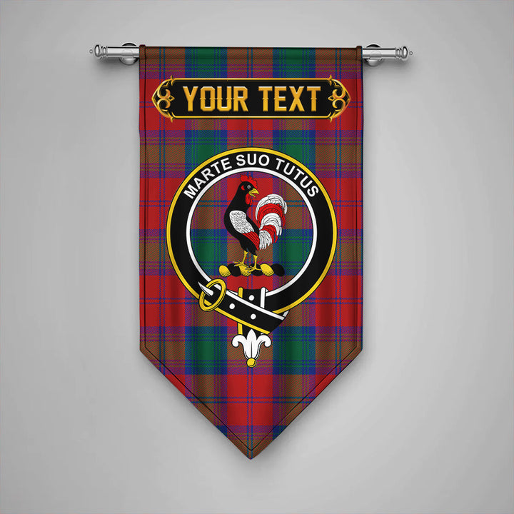 Scottish Byres Clan Crest Tartan Gonfalon Custom Personalized Tartan Plaid