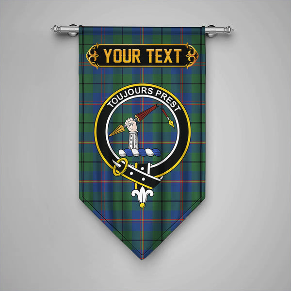 Scottish Carmichael Modern Clan Crest Tartan Gonfalon Custom Personalized Tartan Plaid