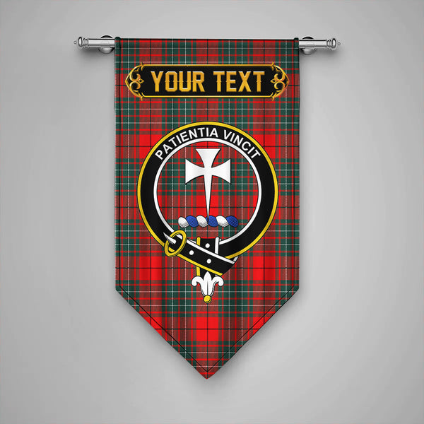 Scottish Cheyne Clan Crest Tartan Gonfalon Custom Personalized Tartan Plaid
