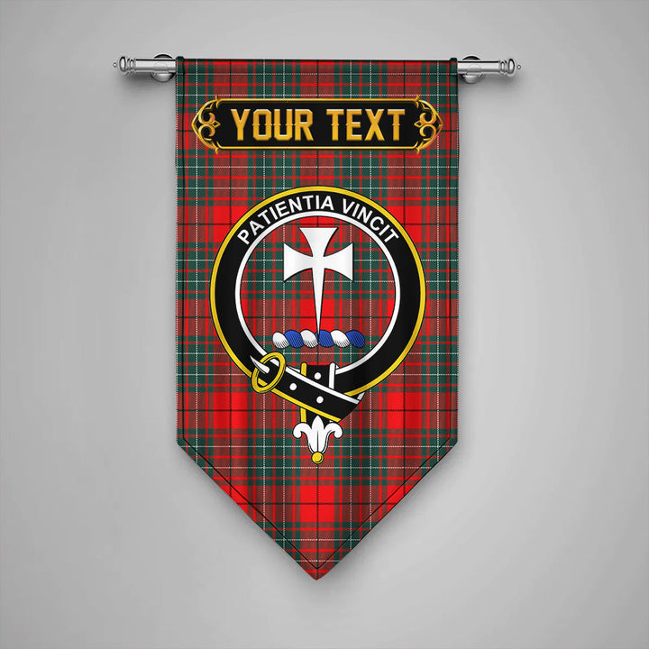 Scottish Cheyne Clan Crest Tartan Gonfalon Custom Personalized Tartan Plaid