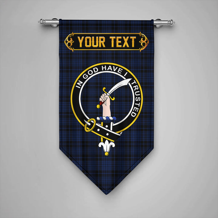 Scottish Clark (Clergy) Modern Clan Crest Tartan Gonfalon Custom Personalized Tartan Plaid