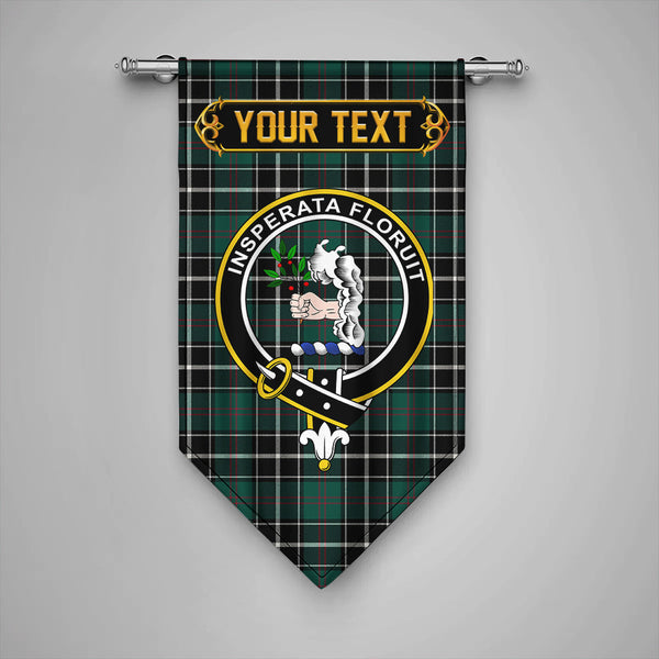 Scottish Cleghorn Modern Clan Crest Tartan Gonfalon Custom Personalized Tartan Plaid
