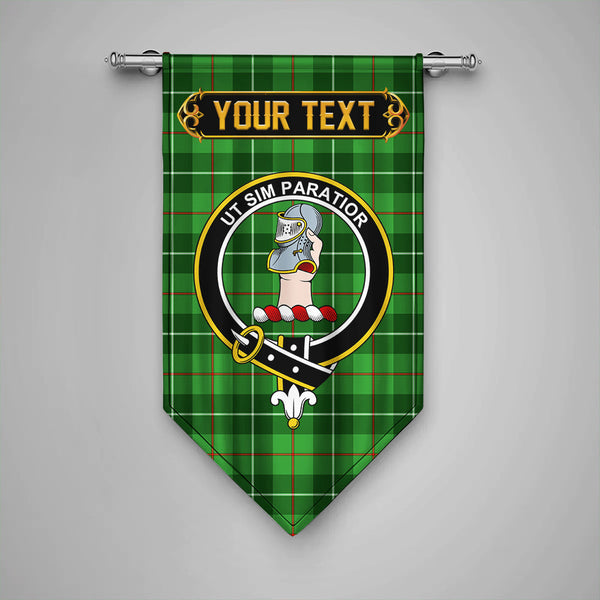 Scottish Clephan (or Clephane) Clan Crest Tartan Gonfalon Custom Personalized Tartan Plaid