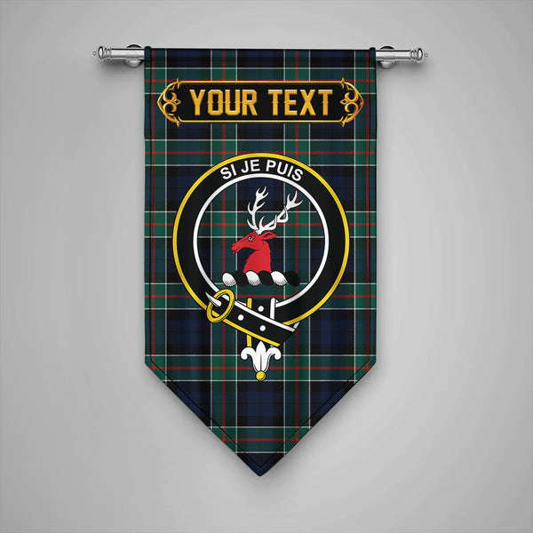 Scottish Colquhoun (Cowans) Modern Clan Crest Tartan Gonfalon Custom Personalized Tartan Plaid