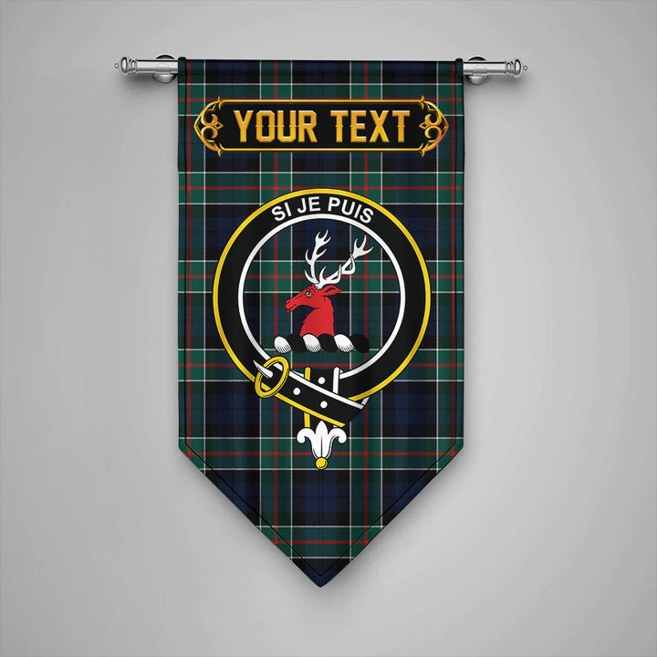 Scottish Colquhoun (Cowans) Modern Clan Crest Tartan Gonfalon Custom Personalized Tartan Plaid