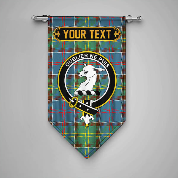 Scottish Colville District Clan Crest Tartan Gonfalon Custom Personalized Tartan Plaid