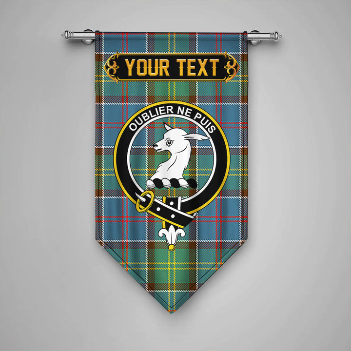 Scottish Colville District Clan Crest Tartan Gonfalon Custom Personalized Tartan Plaid