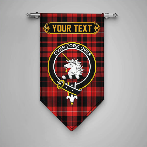 Scottish Cunningham Modern Clan Crest Tartan Gonfalon Custom Personalized Tartan Plaid