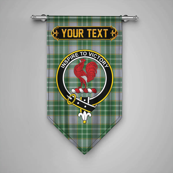 Scottish Currie Modern Clan Crest Tartan Gonfalon Custom Personalized Tartan Plaid