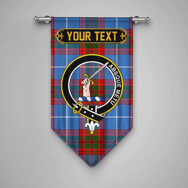 Scottish Dalmahoy Clan Crest Tartan Gonfalon Custom Personalized Tartan Plaid