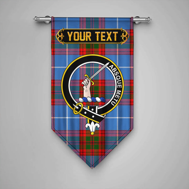 Scottish Dalmahoy Clan Crest Tartan Gonfalon Custom Personalized Tartan Plaid