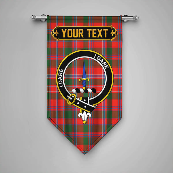 Scottish Dalzell Clan Crest Tartan Gonfalon Custom Personalized Tartan Plaid