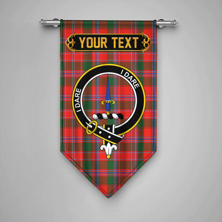 Scottish Dalzell Clan Crest Tartan Gonfalon Custom Personalized Tartan Plaid