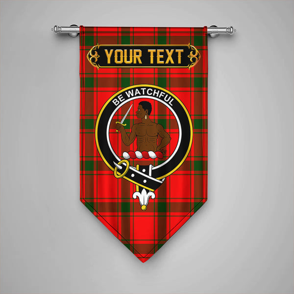 Scottish Darroch Clan Crest Tartan Gonfalon Custom Personalized Tartan Plaid