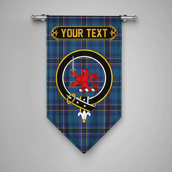 Scottish Dempster Modern Clan Crest Tartan Gonfalon Custom Personalized Tartan Plaid