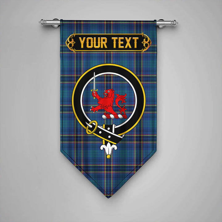 Scottish Dempster Modern Clan Crest Tartan Gonfalon Custom Personalized Tartan Plaid