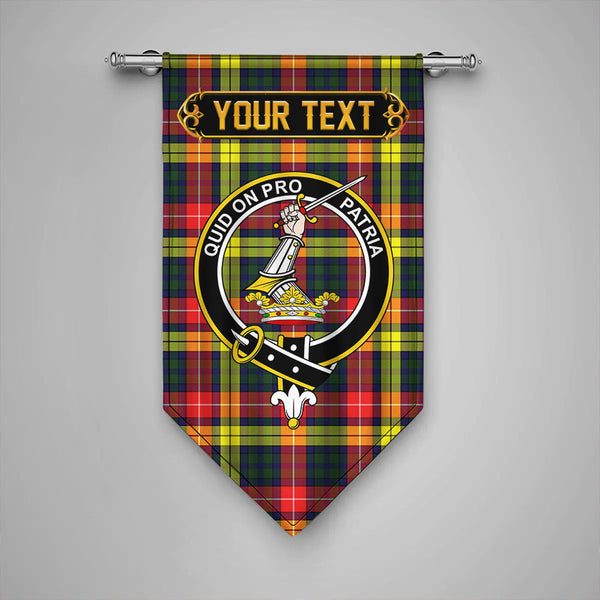 Scottish Dewar Clan Crest Tartan Gonfalon Custom Personalized Tartan Plaid