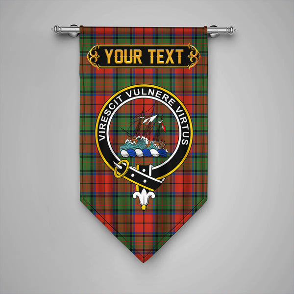 Scottish Dickie Modern Clan Crest Tartan Gonfalon Custom Personalized Tartan Plaid