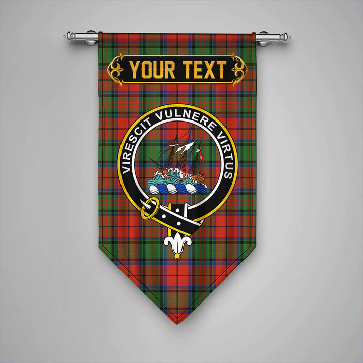 Scottish Dickie Modern Clan Crest Tartan Gonfalon Custom Personalized Tartan Plaid