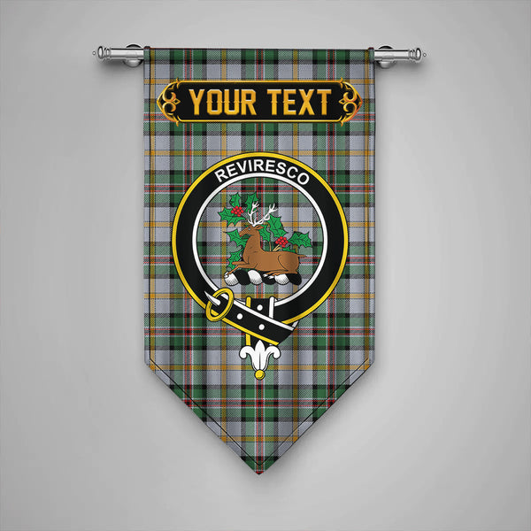 Scottish Dinwoodie Modern Clan Crest Tartan Gonfalon Custom Personalized Tartan Plaid