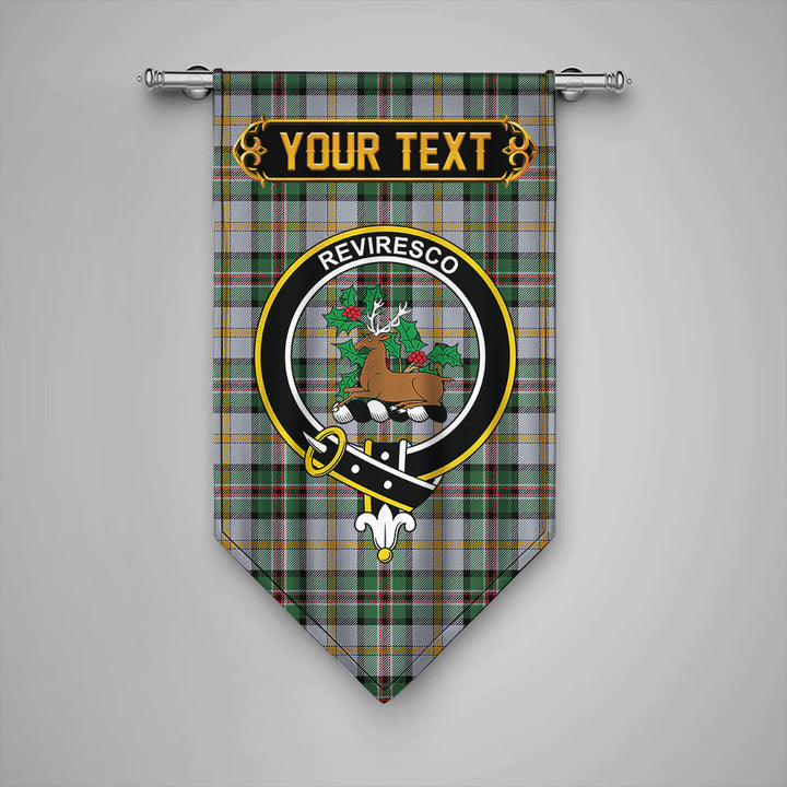 Scottish Dinwoodie Modern Clan Crest Tartan Gonfalon Custom Personalized Tartan Plaid