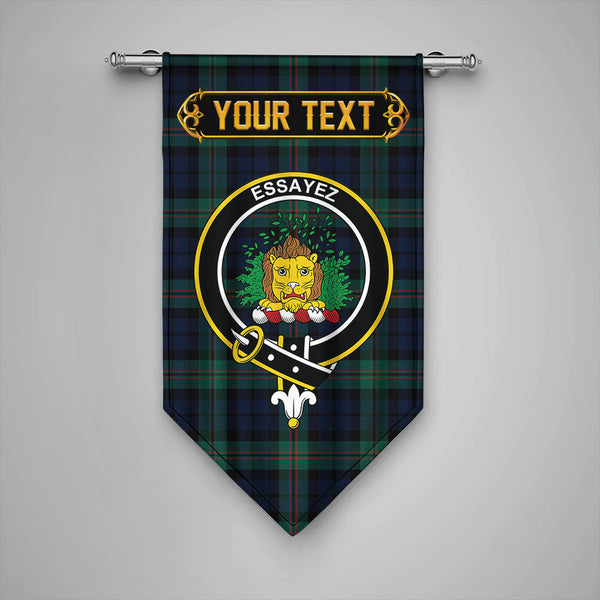 Scottish Dundas Modern Clan Crest Tartan Gonfalon Custom Personalized Tartan Plaid