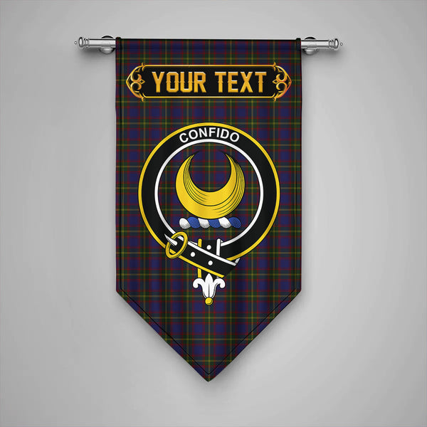 Scottish Durie Clan Crest Tartan Gonfalon Custom Personalized Tartan Plaid