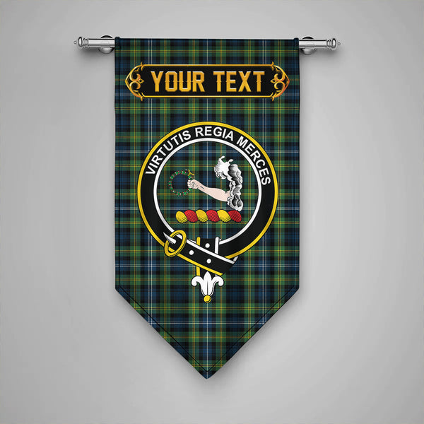 Scottish Dyce Modern Clan Crest Tartan Gonfalon Custom Personalized Tartan Plaid