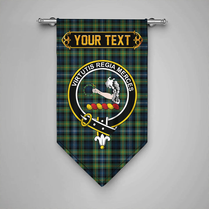 Scottish Dyce Modern Clan Crest Tartan Gonfalon Custom Personalized Tartan Plaid