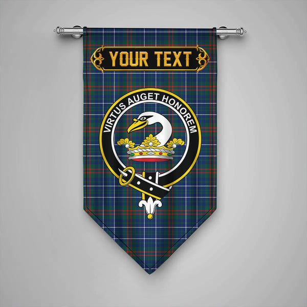 Scottish Edmonstone Modern Clan Crest Tartan Gonfalon Custom Personalized Tartan Plaid