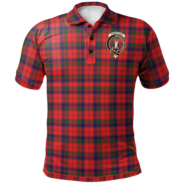 Scottish Robertson Clan Crest Tartan Polo Shirt