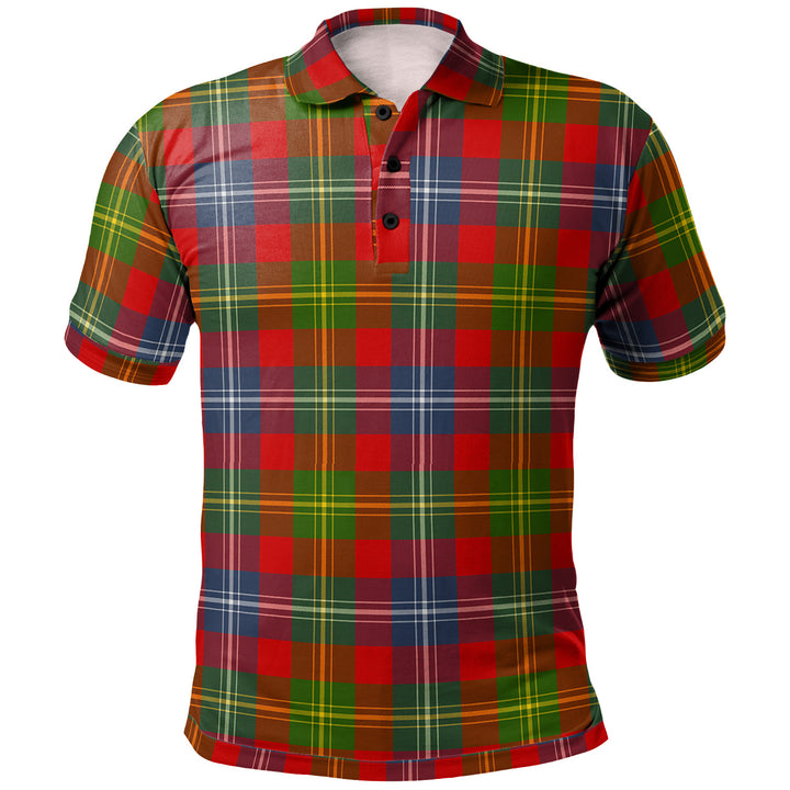 Scottish Forrester Clan Tartan Polo Shirt Front Side Tartan Plaid