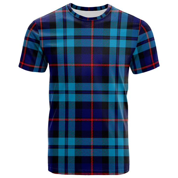 Scottish McCorquodale Clan Tartan T-Shirt Front Side Tartan Plaid