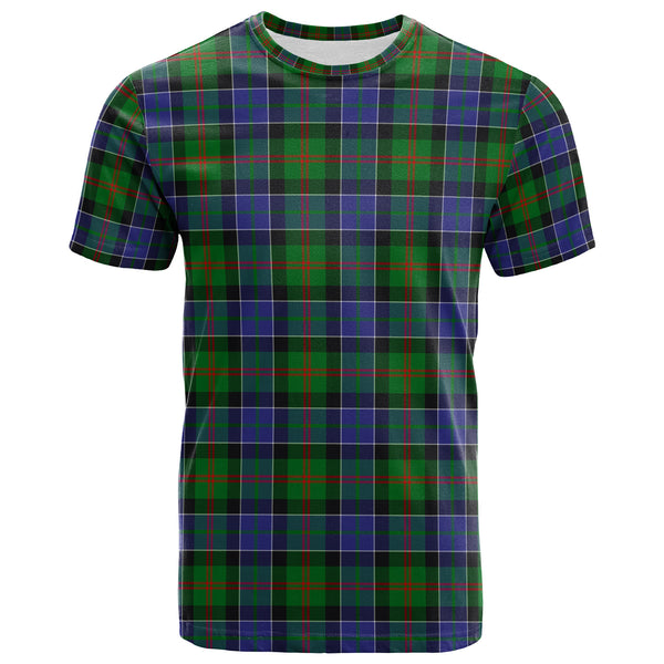 Scottish Paterson Clan Tartan T-Shirt Front Side Tartan Plaid