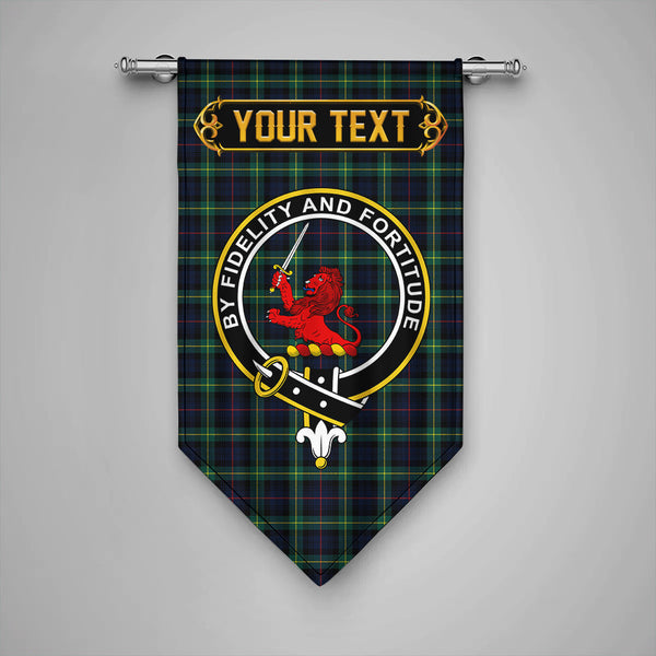 Scottish Farquharson Modern Clan Crest Tartan Gonfalon Custom Personalized Tartan Plaid