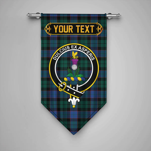 Scottish Ferguson of Balquhidder Modern Clan Crest Tartan Gonfalon Custom Personalized Tartan Plaid
