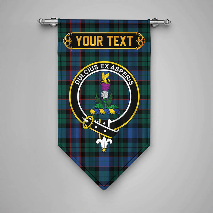 Scottish Ferguson of Balquhidder Modern Clan Crest Tartan Gonfalon Custom Personalized Tartan Plaid