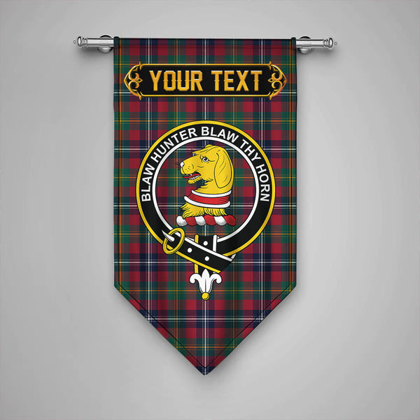 Scottish Forrester Modern Clan Crest Tartan Gonfalon Custom Personalized Tartan Plaid